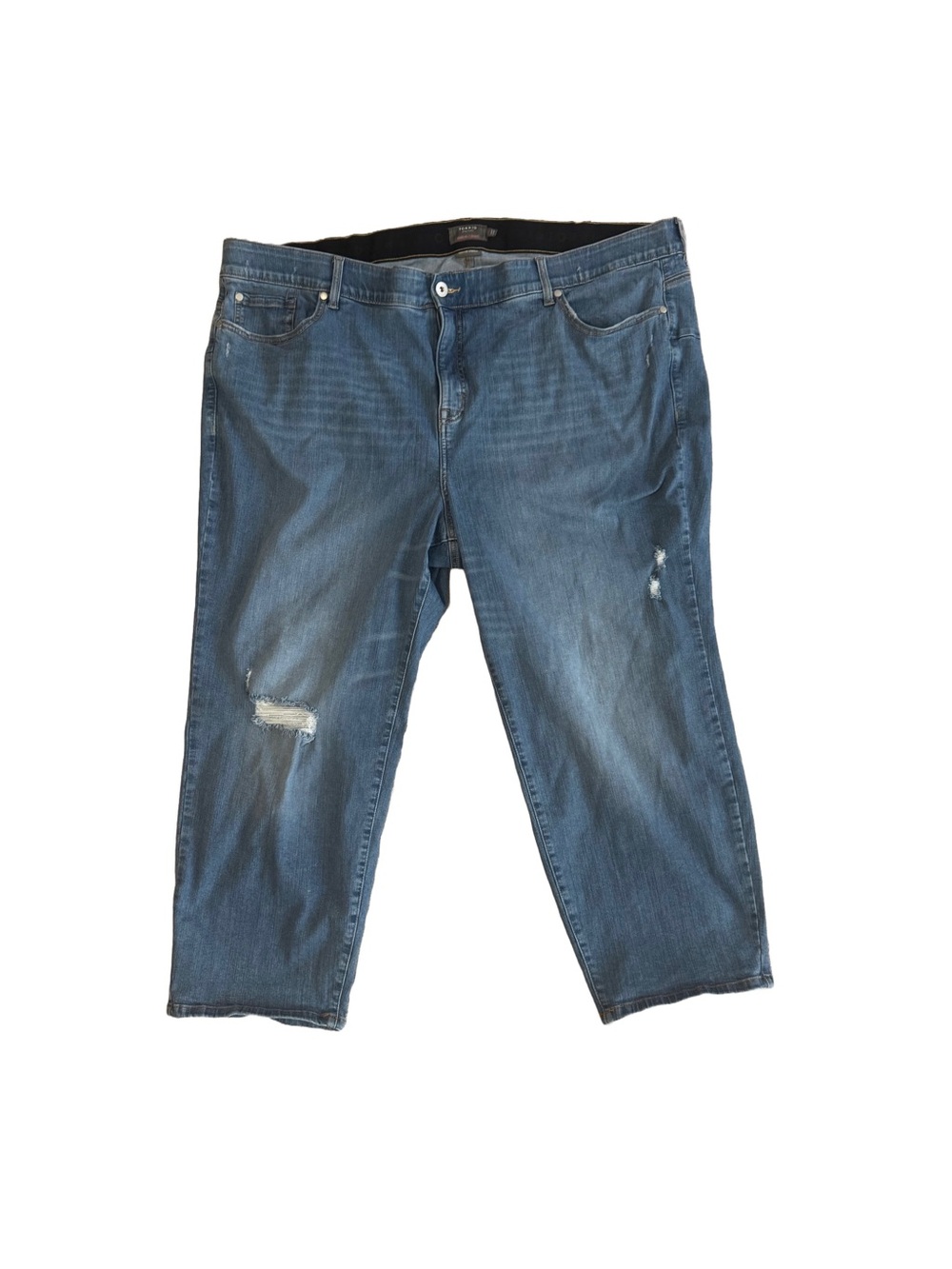 Torrid Bombshell Straight Premium Stretch Distressed Jeans 30S